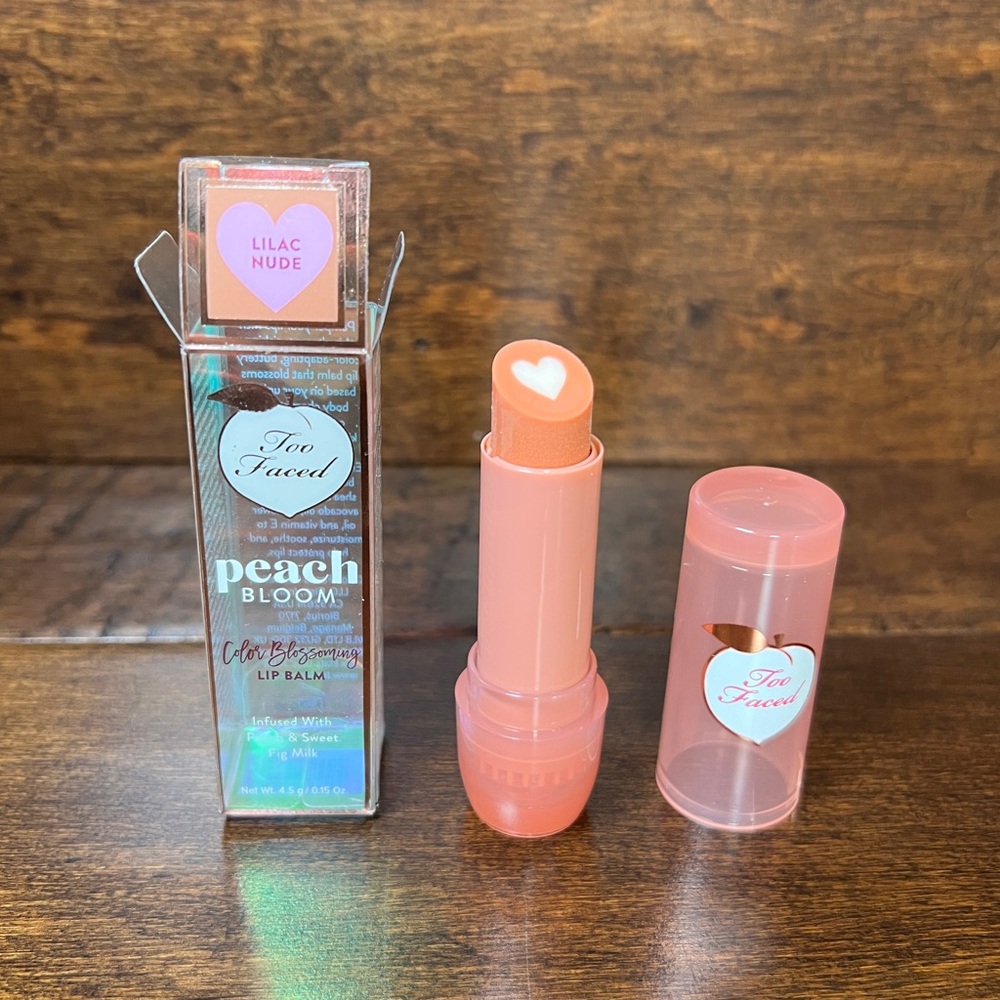Too Faced Peach Bloom Color Blossoming Lip Balm,
Shade: Lilac Nude